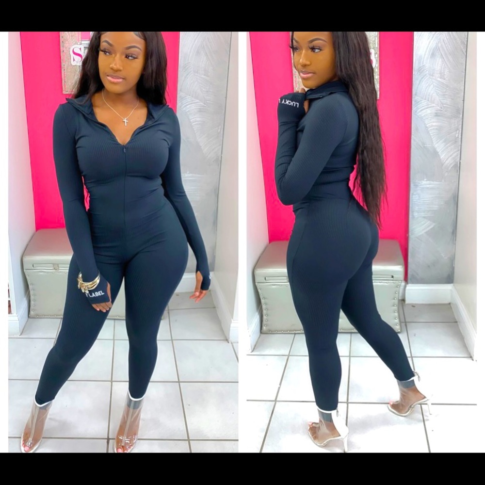 Black stretchy jumpsuit